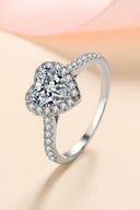 1 Carat Moissanite Heart-Shaped Ring-Rae Collective, Women's Online Fashion Boutique Located in Phoenix, Arizona (Scottsdale Area)