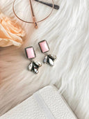 Days of Spring Collection Wild Horse and Pink Conch Studs