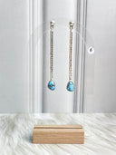 Boho Silver Premium Turquoise Dangle Earrings Bag 25