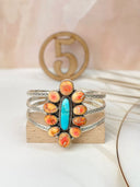 Sterling Stamped Cluster Cuffs-Bracelets-Krush Kandy, Women's Online Fashion Boutique Located in Phoenix, Arizona (Scottsdale Area)