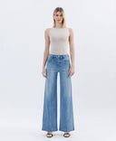 High Rise Full Length Extreme Wide Leg Jeans