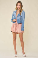 Rebel Heart Denim Moto Jacket-Jackets-Krush Kandy, Women's Online Fashion Boutique Located in Phoenix, Arizona (Scottsdale Area)