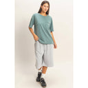 Washed Pocket Crew Neck T-Shirt