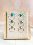 Desert Pearl Dahlia Hoops Earrings-Earrings-Krush Kandy, Women's Online Fashion Boutique Located in Phoenix, Arizona (Scottsdale Area)