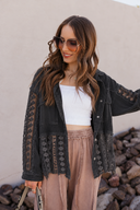 POL Lace Jean Jacket