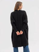 Pocketed Open Front Long Sleeve Longline Cardigan-Rae Collective, Women's Online Fashion Boutique Located in Phoenix, Arizona (Scottsdale Area)