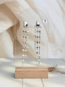 Bling Them Up Tassel Multi Stone Studs Bag 1