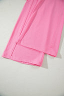 Sachet Pink Oversized Tee & Wide Leg Pant Set