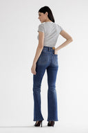 Distressed High Rise Flare Jeans-Denim-Krush Kandy, Women's Online Fashion Boutique Located in Phoenix, Arizona (Scottsdale Area)