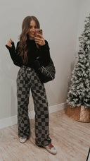 Hot to Go Checked Denim Jeans-Jeans-Rae Collective, Women's Online Fashion Boutique Located in Phoenix, Arizona (Scottsdale Area)