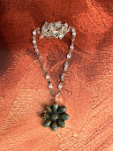 Desert Sage Jasper Flower Necklace