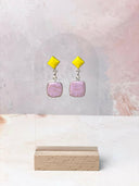 Rosarita Mixed Gem One of a Kind Earrings-Earrings-Krush Kandy, Women's Online Fashion Boutique Located in Phoenix, Arizona (Scottsdale Area)