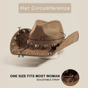 Dust Trail Studded Trim Cowboy Hat