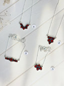 Amber, Turquoise & Crystal Small Necklaces-Necklaces-Krush Kandy, Women's Online Fashion Boutique Located in Phoenix, Arizona (Scottsdale Area)