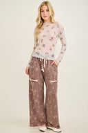 J.Her Mineral Washed Western Pocket Pants