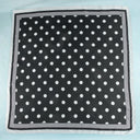 Classic Charm Polka Dot Satin Square Scarf