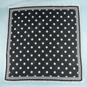 Classic Charm Polka Dot Satin Square Scarf