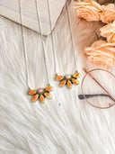 Summer Collection Desert Jasper & Conch Chain Necklace