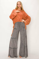 Wander Free Mineral Washed Boho Sweatshirt-Bottoms-Rae Collective, Women's Online Fashion Boutique Located in Phoenix, Arizona (Scottsdale Area)