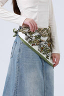 Floral Butterfly Silk Bandana