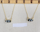 Loretta's Stripe Slab Necklace-Necklaces-Rae Collective, Women's Online Fashion Boutique Located in Phoenix, Arizona (Scottsdale Area)