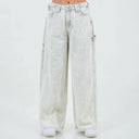 Wide Leg Waist Strap Carpenter Jeans-Denim-Krush Kandy, Women's Online Fashion Boutique Located in Phoenix, Arizona (Scottsdale Area)