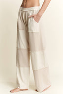 Mineral Wash Color Block Wide-leg Lounge Pants-Pants-Krush Kandy, Women's Online Fashion Boutique Located in Phoenix, Arizona (Scottsdale Area)