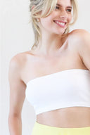 Ribbed Bandeau Bra Top