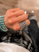 Sterling Silver Ball Stud Ring MADE TO ORDER-Statement Rings-Rae Collective, Women's Online Fashion Boutique Located in Phoenix, Arizona (Scottsdale Area)