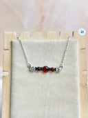 Amber, Turquoise & Crystal Dainty Necklace-Necklaces-Krush Kandy, Women's Online Fashion Boutique Located in Phoenix, Arizona (Scottsdale Area)