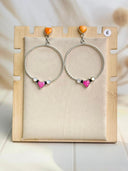 Bringing the Spring Round Hoop Earrings