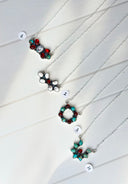 Amber, Turquoise & Crystal Dainty Necklaces-Necklaces-Krush Kandy, Women's Online Fashion Boutique Located in Phoenix, Arizona (Scottsdale Area)
