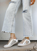 Your Favorite Neutral Glitter Star Sneaker-Sneakers-Rae Collective, Women's Online Fashion Boutique Located in Phoenix, Arizona (Scottsdale Area)
