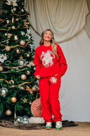Vintage Santa Red Sweatshirt-Krush Kandy, Women's Online Fashion Boutique Located in Phoenix, Arizona (Scottsdale Area)