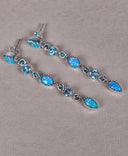 Triple Double Dangle Earrings-Drop Earrings-Rae Collective, Women's Online Fashion Boutique Located in Phoenix, Arizona (Scottsdale Area)