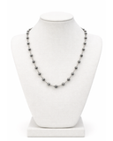 Beaded Necklace with Chain Link Detail
