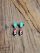 Heart On The Line Earrings-Stud Earrings-Krush Kandy, Women's Online Fashion Boutique Located in Phoenix, Arizona (Scottsdale Area)