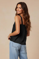 Cowl Neck Tank With Knotted Strap