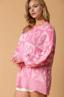 Sweetheart Bow Check Sweater-Sweaters-Rae Collective, Women's Online Fashion Boutique Located in Phoenix, Arizona (Scottsdale Area)