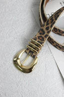 Leopard Print Leather Belt with Gold Buckle-Krush Kandy, Women's Online Fashion Boutique Located in Phoenix, Arizona (Scottsdale Area)