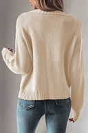 Openwork Button Up Long Sleeve Cardigan-Sweaters-Krush Kandy, Women's Online Fashion Boutique Located in Phoenix, Arizona (Scottsdale Area)