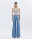 High Rise Full Length Extreme Wide Leg Jeans