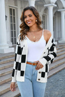 Angel Wings Button-Up V-Neck Dropped Shoulder Cardigan-Cardigans-Rae Collective, Women's Online Fashion Boutique Located in Phoenix, Arizona (Scottsdale Area)