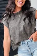 Mineral Wash Boxy Fit Cotton Tank Top