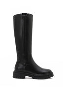 Black Knee High Lug Sole Boot-Shoes-Krush Kandy, Women's Online Fashion Boutique Located in Phoenix, Arizona (Scottsdale Area)