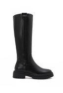 Black Knee High Lug Sole Boot-Shoes-Krush Kandy, Women's Online Fashion Boutique Located in Phoenix, Arizona (Scottsdale Area)