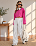 Amara Long Sleeve Crop Top