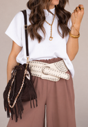Wide Studded Western Buckle Belt | 3 Colors