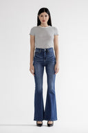 Distressed High Rise Flare Jeans-Denim-Krush Kandy, Women's Online Fashion Boutique Located in Phoenix, Arizona (Scottsdale Area)