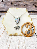 Heart Slab & Bow Necklace-Necklaces-Rae Collective, Women's Online Fashion Boutique Located in Phoenix, Arizona (Scottsdale Area)